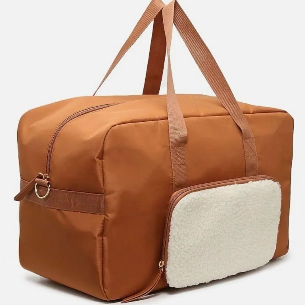 Nwt Dsw The Weekender Travel Duffle Bag With Removable Sherpa Pouch Brown Large — image 4 of 8
